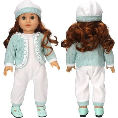 18 Inch American Og Girl Doll Clothes Coat Hat Reborn Baby Doll Rompers Toys Clothing Children Gift