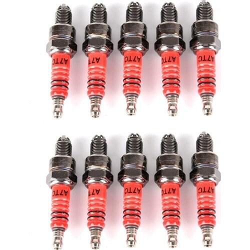 2 Pcs Scooter GY6 50cc 150cc High Performance 3 Electrode Spark Plug Rep C7HA C7HSA Good Quality