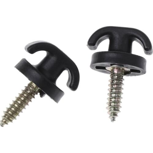 2 Pcs Universal Car Rear Trunk Cargo Net Tie Down Hook Ring Loop Hanging Auto Fastener