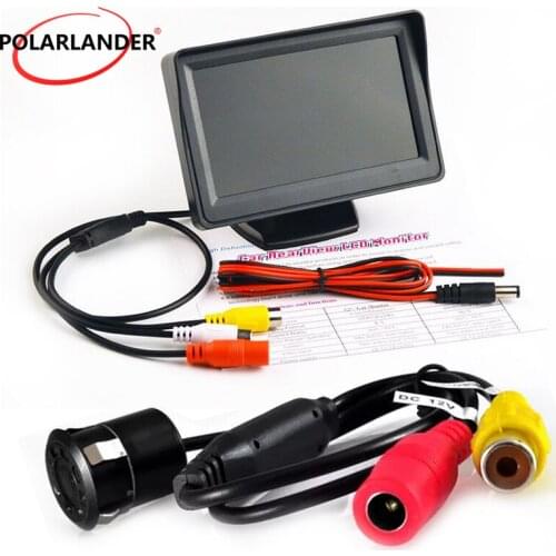 4.3 Inch TFT LCD Rear View Monitor Pocket-sized 8 led Rearview Car Camera Video Transmitter & Receiver Kit