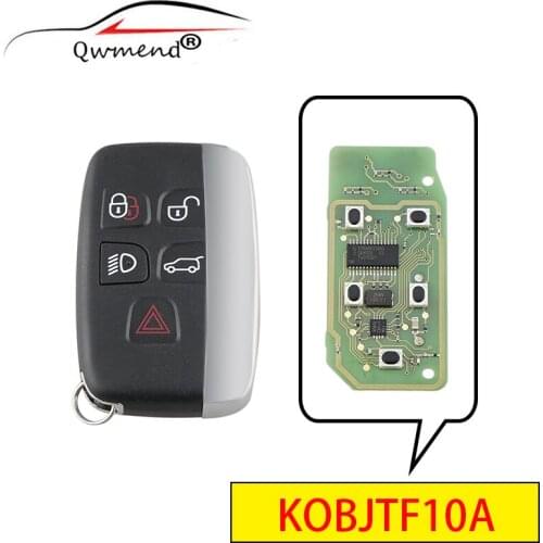 QWMEND KOBJTF10A 5 Buttons Car Remote Key for Land Rover Discovery 4 Freelander for Range Rover Sport Evoque Car Key
