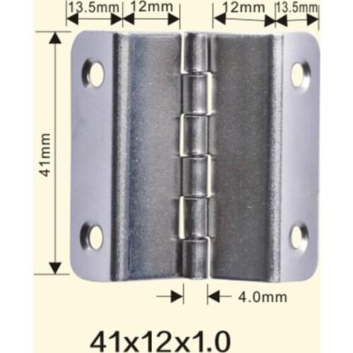 Freeshipping 41*12*1mm Iron Metal Hinge Sewing Machine Folding Table Furniture Flip Tray Hinges Big Door Hinges