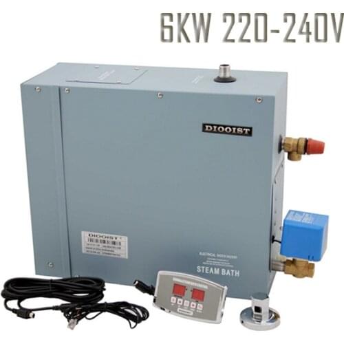 Free shipping 6KW 220-240V 1Phase Steam Generator Wet Steam Sauna Accessories