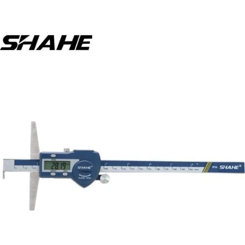 0-200 mm Single Hook Digital Depth lcd electronic digital gauge caliper paquimetro digital calipers