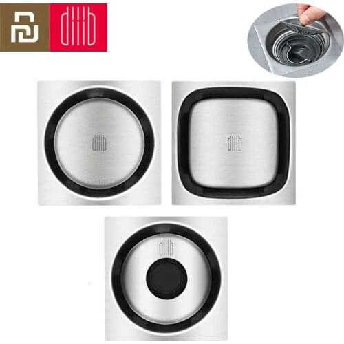 Xiaomi Diiib Floor Drain Deodorant Insect Proof Stainless Steel Swirling Drainage Kitchen Bathroom Anti-blocking Filter Drain