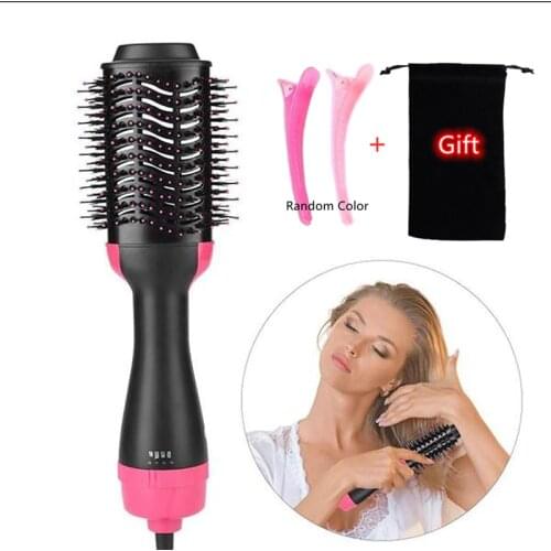 Hair dryer comb Curler Roller One Step Electric Ion Blow Dryer Brush Hot Air Brush Hair Straightener Curle Professional Styler