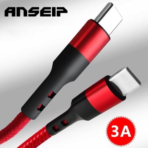ANSEIP Usb Type C Cable USB C to IOS PD 60W Quick Charger QC 3.0 Charge data Sync cord For Apple iphone 11 Xiaomi HUAWEI MacBook