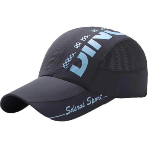 6 Colors Summer Men Printed Letter Cap Quick Dry Mesh Men Fishing Caps Outdoor Sport Traveling Climbing Running Hking Hats