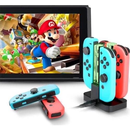 Nintend Switch Controller Charger Charging Dock Station For Nintendos Swicth Joycon NS Nintendo Switch Gamepad With Led