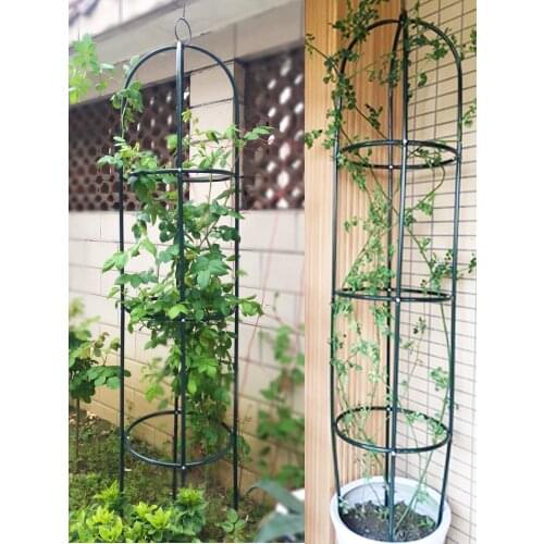 Climb Arbor Chinese Rose Clematis Lotus Outdoors Column Shape European Style Flower Rack Pot Borne Flower Support Frame Indoor
