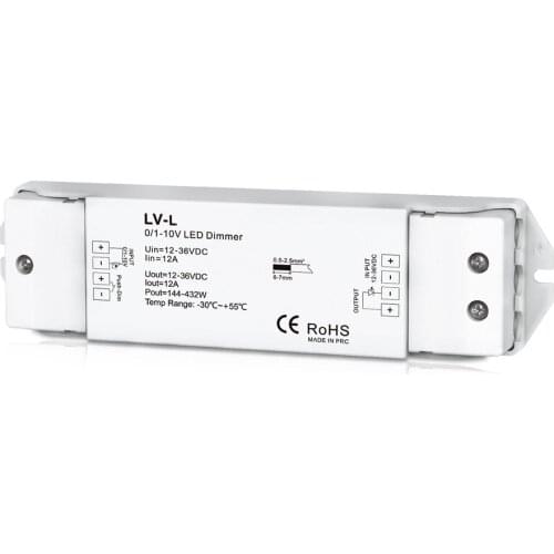 LV-L; 0/1-10V LED Dimming driver; 1 channel 0/1-10V input, 1 channel PWM constant voltage or constant current output