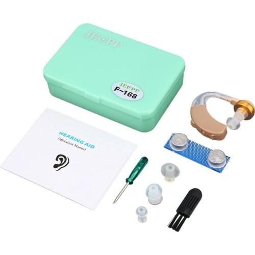 Small Hearing Aid Sound Voice Amplifier Ear Hearing Aids Kit Adjustable Behind Ear Sound Enhancer Ear Care For the elderly deaf