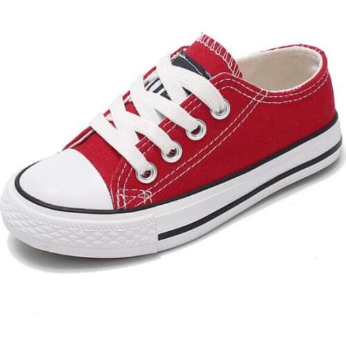 New Classic Children Canvas Shoes Girls Boys Kids Sneakers Tendon Casual Baby Running Shoes Solid Color Child Sport Shoes