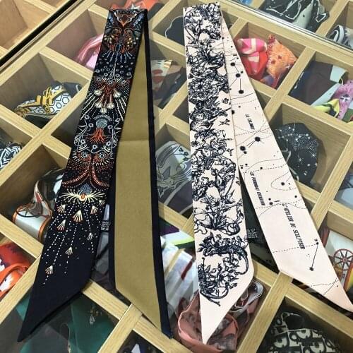 Spring new Korean womens binding bag handle twill ribbon hair ribbon small scarf wholesale