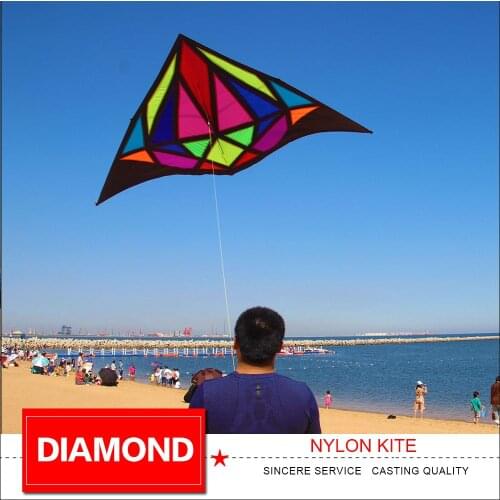 New Arrival Diamond Kite for Audlts High Quality Nylon Delta Kites Outdoor Fun Triangle Flying kites