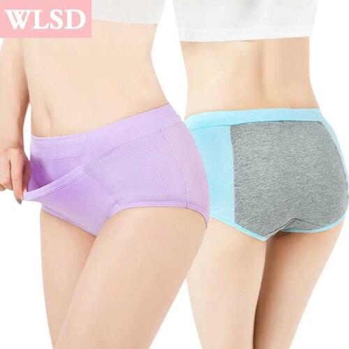 New Women Physiological Panties High Waist Lady Leakproof Menstrual Period Broadened Sexy Underwear Health Cotton Briefs