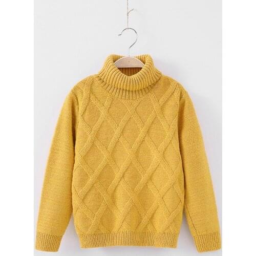 Charming Kids Sweaters Spring Winter Baby Boys Girls Warm Knitted Bottoming Thicken Teenage Outdoor Childrens Clothes Top High