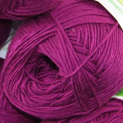 Lot of 1 BallsX50g Color optional Super Soft Natural Bamboo Cotton Knitting Yarn Bramble berry 322-903