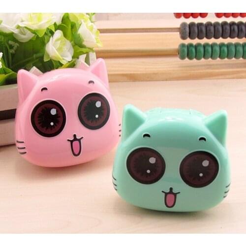 Imixlot Plastic Cat Kitten Contact Lens Case Cute Animal Contact Lens Box Cartoon Lens Container For Women And Men Hight Quality