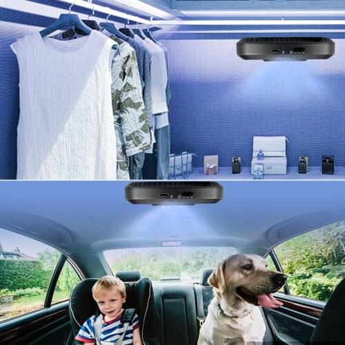 UV Clean Portable UVC Automatic Car Clean Light with Infrared Sensor Rechargeable for Car House Kitchen Wardrobe Car Electronics