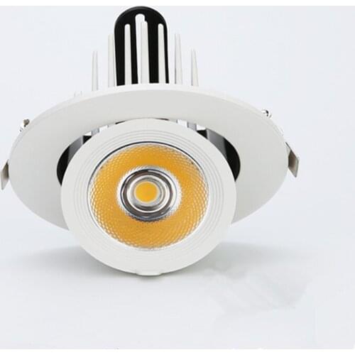 Dimmable Led Indoor light 10W 15W 25W 30W adjustable 360 Degree led light 3000K/4000K/6000K Recessed Trunk downlight AC85-265V