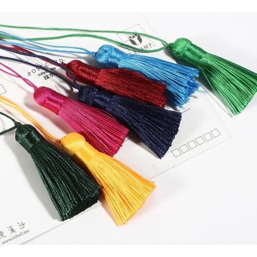 5.5CM Silk Tassel Thread Fabric Tassel for DIY Curtain Hanging Garment Pendant Key Car Bag Home Decoration Sewing Supply