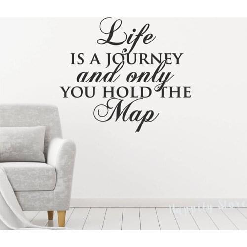 Life Quote Vinyl Decals for Living Room Bedroom Home Decor Posters Stickers Removable Home Rules Wall Decals Art Mural G840