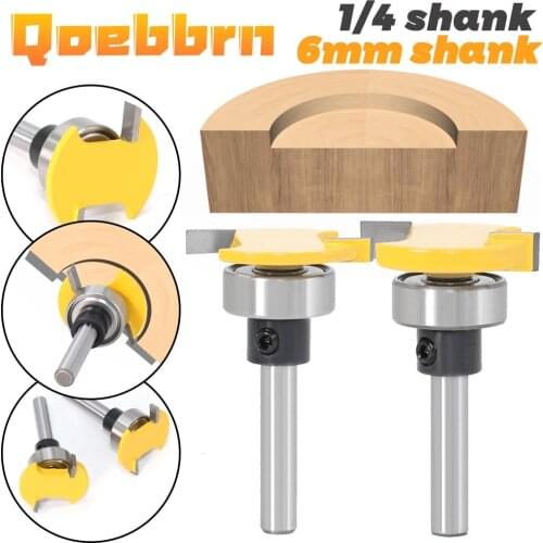 Top Quality T-Slot & T-Track Slotting Router Bit - 6 0.25 Shank For Woodworking Chisel Cutter Wholesale Price bearing router