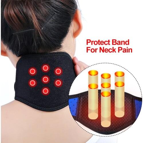 Health Care Neck Support Massager 1Pcs Tourmaline Self-heating Neck Belt Protection Spontaneous Heating Belt Body Massager