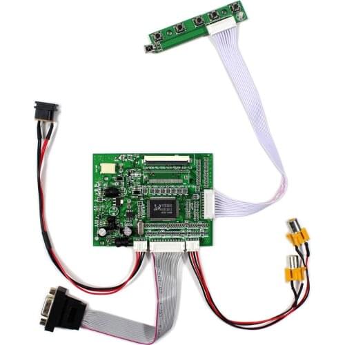 VGA 2AV LCD Board Work for 60Pin TTL LCD Screen 6.2" 7" 8" 800x480 LCD HSD062IDW1 CLAA062LA01CW HSD070IDW1 HSD070IDW1 HSD080IDW1