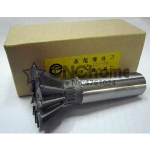 1Pcs 10mm/12mm/14mm/16mm/18mm/20mm/25mm/30mm/32mm/35mm/40mm/45mm 50/70/75 Degree Premium HSS Dovetail Cutter End Mill Milling