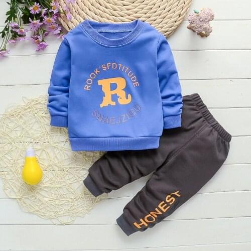 2021 Spring Baby Boys Girls Clothing Sets Casual T Shirt Pants Toddler Infant Clothes Children Kids Vacation Clothes