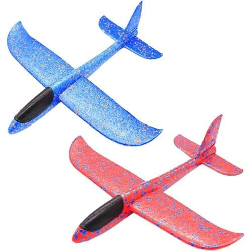 48Cm Hand Throw Lighting Up Flying Glider Plane Glow In The Dark Toys Foam Airplane Model Led Flash Games Toys For Children