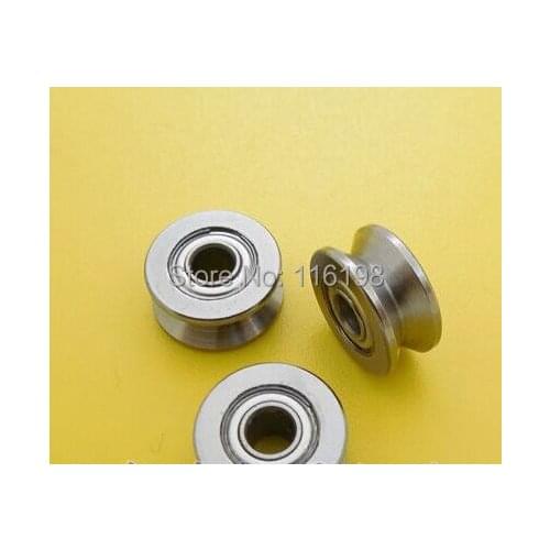 500pcs V623ZZ 623VV V groove deep groove ball bearing 3x12x4mm Traces walking guide rail bearings (carbon steel)