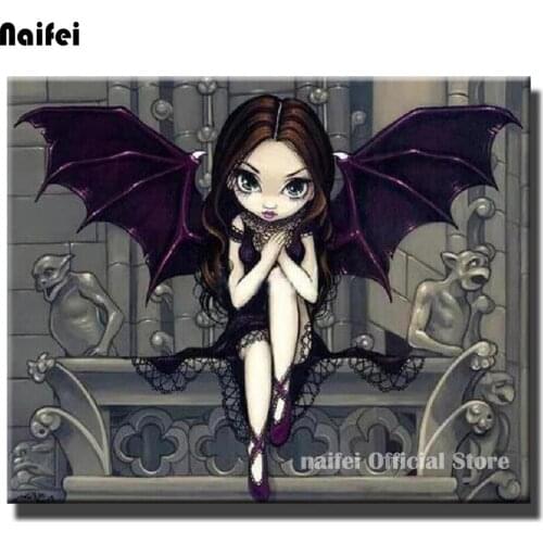 Diamond Embroidery Cartoon Girl DIY 5D Diamond Painting Full Square Round Drill Cross Stitch Rhinestone Mosaic Home Decor