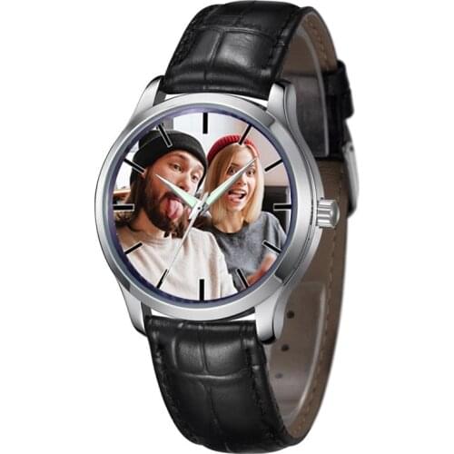 A3324m Custom photo print with picture Mens leather Watches Quartz Watch Men Luxury Waterproof Relogio Masculino Esportivo Clock