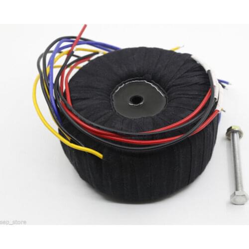 GZLOZONE 500VA Black cloth Toroid Transformer for PASS A3 amp 19V-0-19V 19V-0-19V L3-26