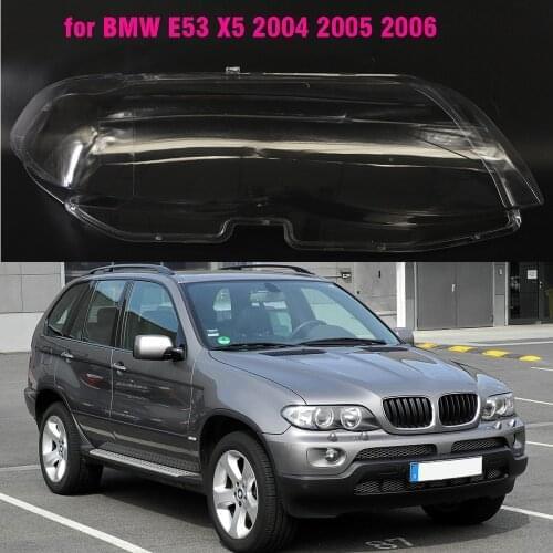For BMW X5 E53 2004-2006 Car Headlight Lens Cover Replacement Headlight Lampshade Glass Shell
