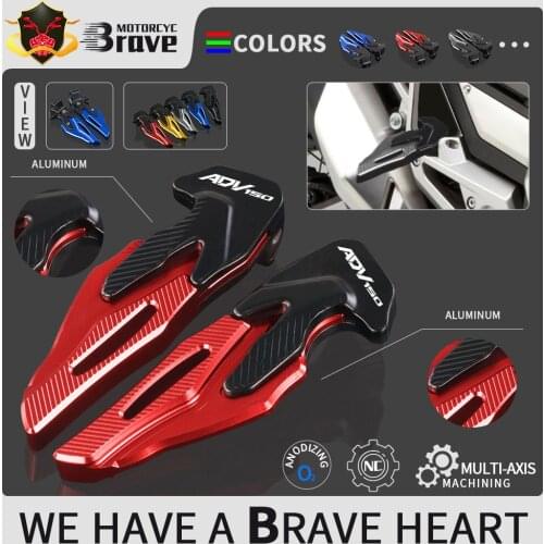 For HONDA ADV150 PCX125 PCX150 2019 2020 Motorcycle CNC accessories Rear Foot Pegs Rests Passenger Footrests ADV PCX 150 125