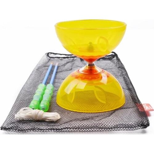 Juggling classic bowl sport toy 3-bearing Beginner Diabolo Bowl With Handsticks String Juggling Classic Kidss Toy Spinning