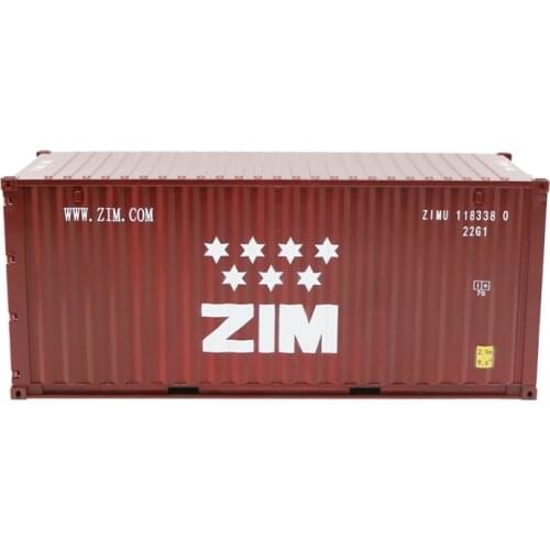 Collectible Diecast Toy Model Gift 1:20 Scale ZIM Shipping Express 20 GP Truck,Marine Container Model For Business Gift