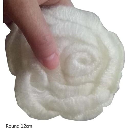 HOT Lace Round 3D flower cotton table place mat pad Cloth crochet placemat cup mug wedding tea coaster handmade doily kitchen