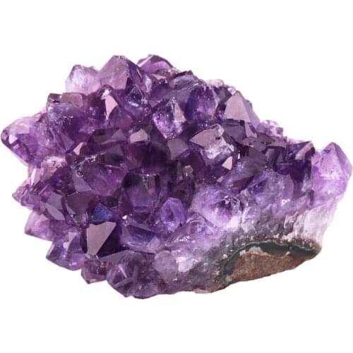 TUMBEELLUWA Natural Amethyst Quartz Cluster Geode Druzy Mineral Specimen Healing Reiki Crystal Stone Decoration Home Ornaments