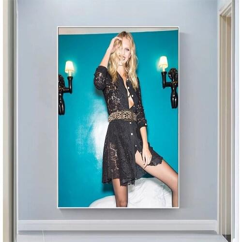 Silk Cloth Wall Poster Juliana Schurig Sexy Model Star Art Home Decoration Gift