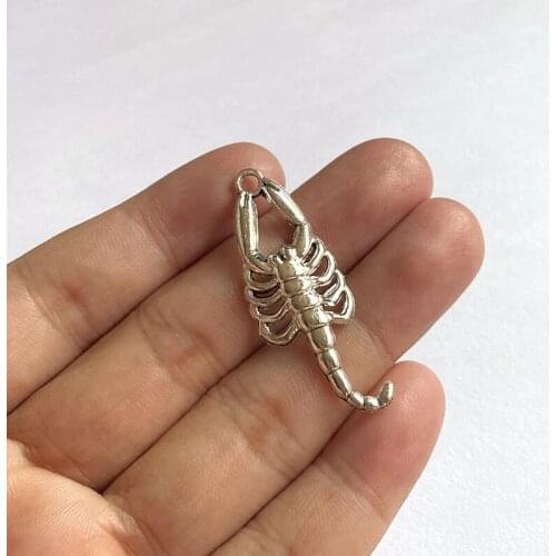 18pcs Fashion Scorpion Pendants For Jewelry Making Diy Handmade Necklace Earrings Aesthetic Accessories Antique Charms Findings