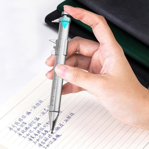 Vernier Caliper Roller Ball Pen Stationery Ball-Point Pens Measuring Gauge Creative Plastic Vernier Caliper Ball Point Pen