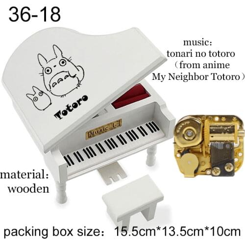 Wind up Piano Model tonari no totoro My Neighbor Totoro Music Box Hand Musical Boxes kids toy Birthday Gift Home Decoration