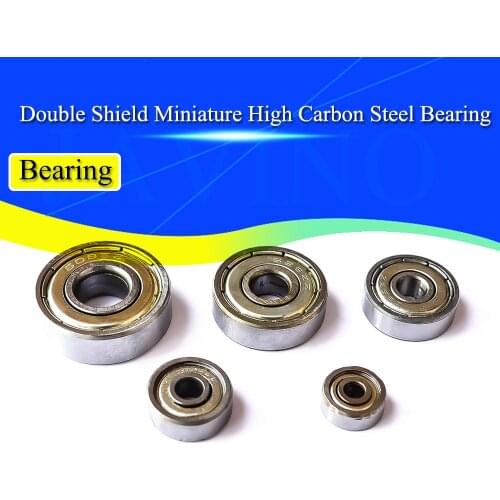 10PCS Double Shield Miniature High Carbon Steel Bearing 608zz 623zz 624zz 635zz 626zz 688zz 3D Printer Parts Flange Wheel
