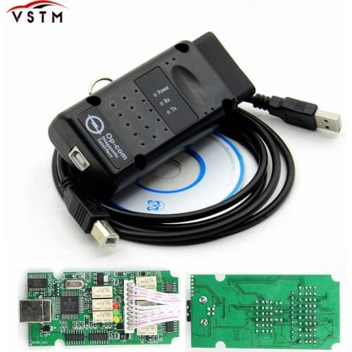 2021 Factory Original OPCOM PIC18F458 Chip V1.59 V1.65 1.70 V1.78 V1.99 firmware OP-COM For Opel Free Shipping