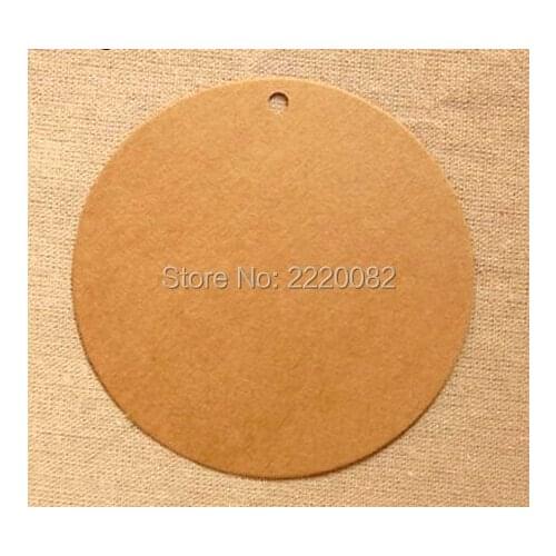 Free shipping in stock blank tag 350gsm craft paper dia.10cm 200 pcs a lot gift tag/paper card hang label/round shape tag